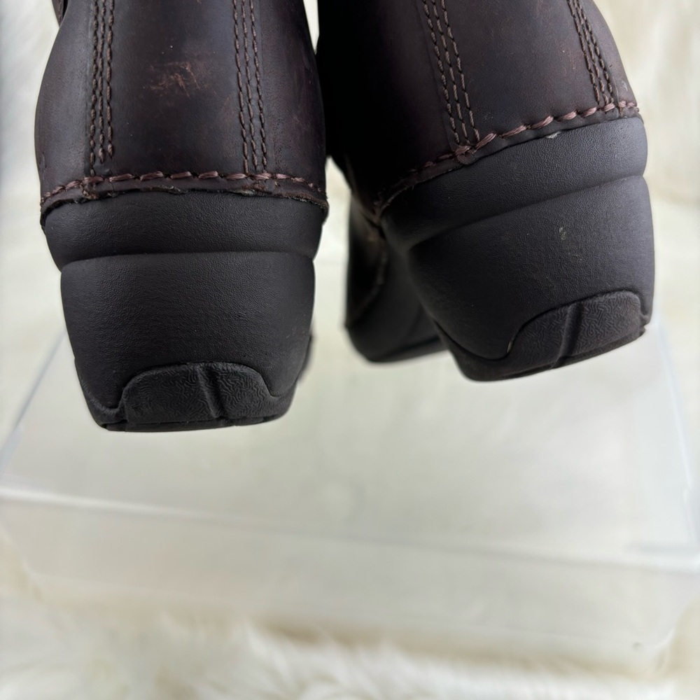 MERRELL EMMA BRUNETTE BROWN LOW CALF LEATHER BOOTS SIZE 5 WOMAN - Picture 4 of 10